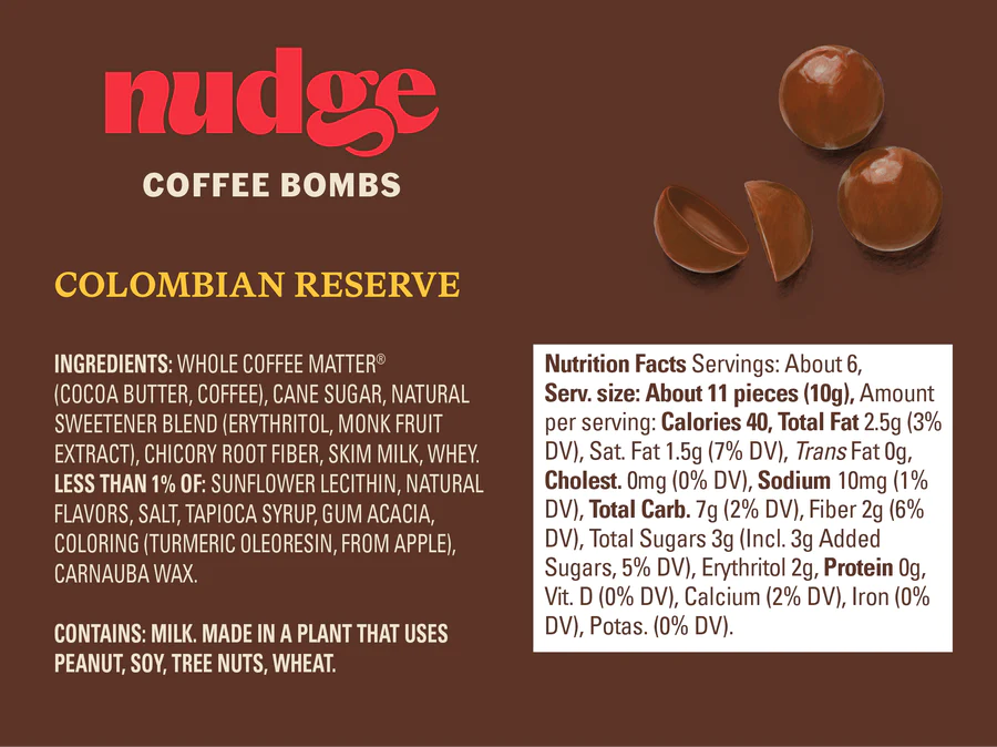 Nudge Coffee Bombs | 6 pack