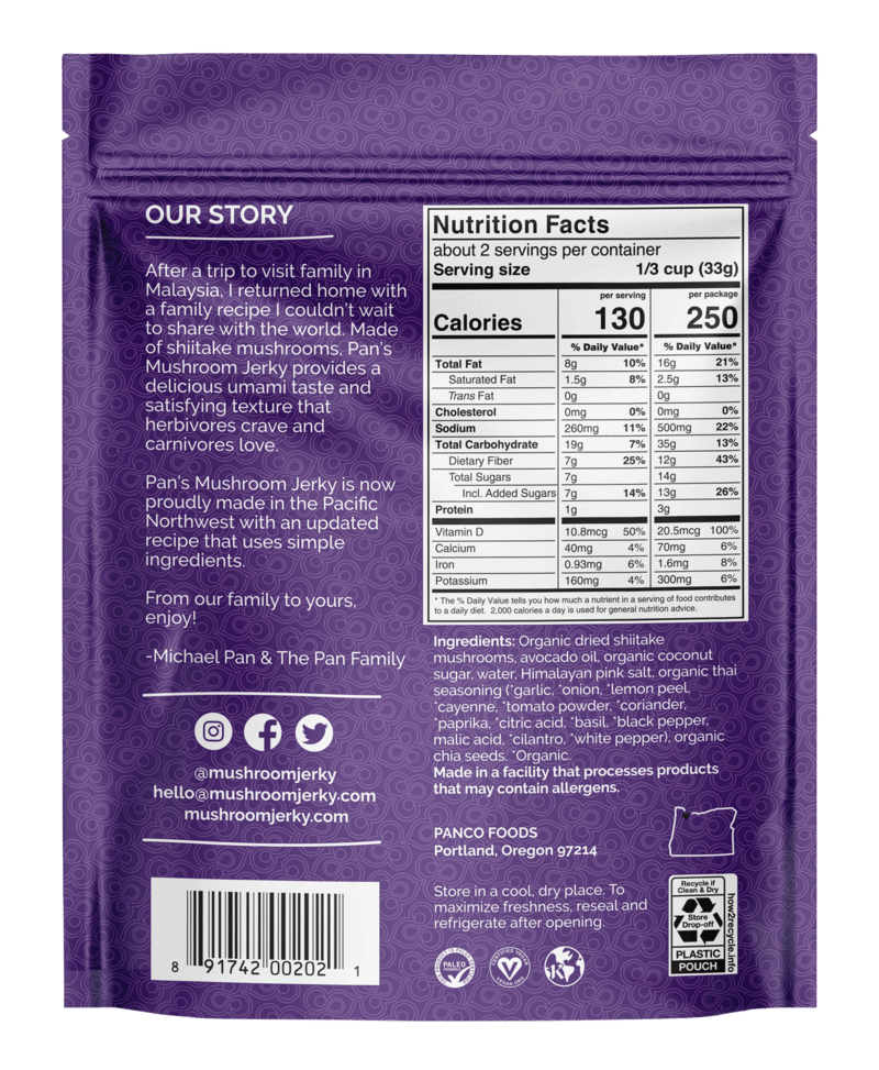 Mushroom Jerky | 5 Pack
