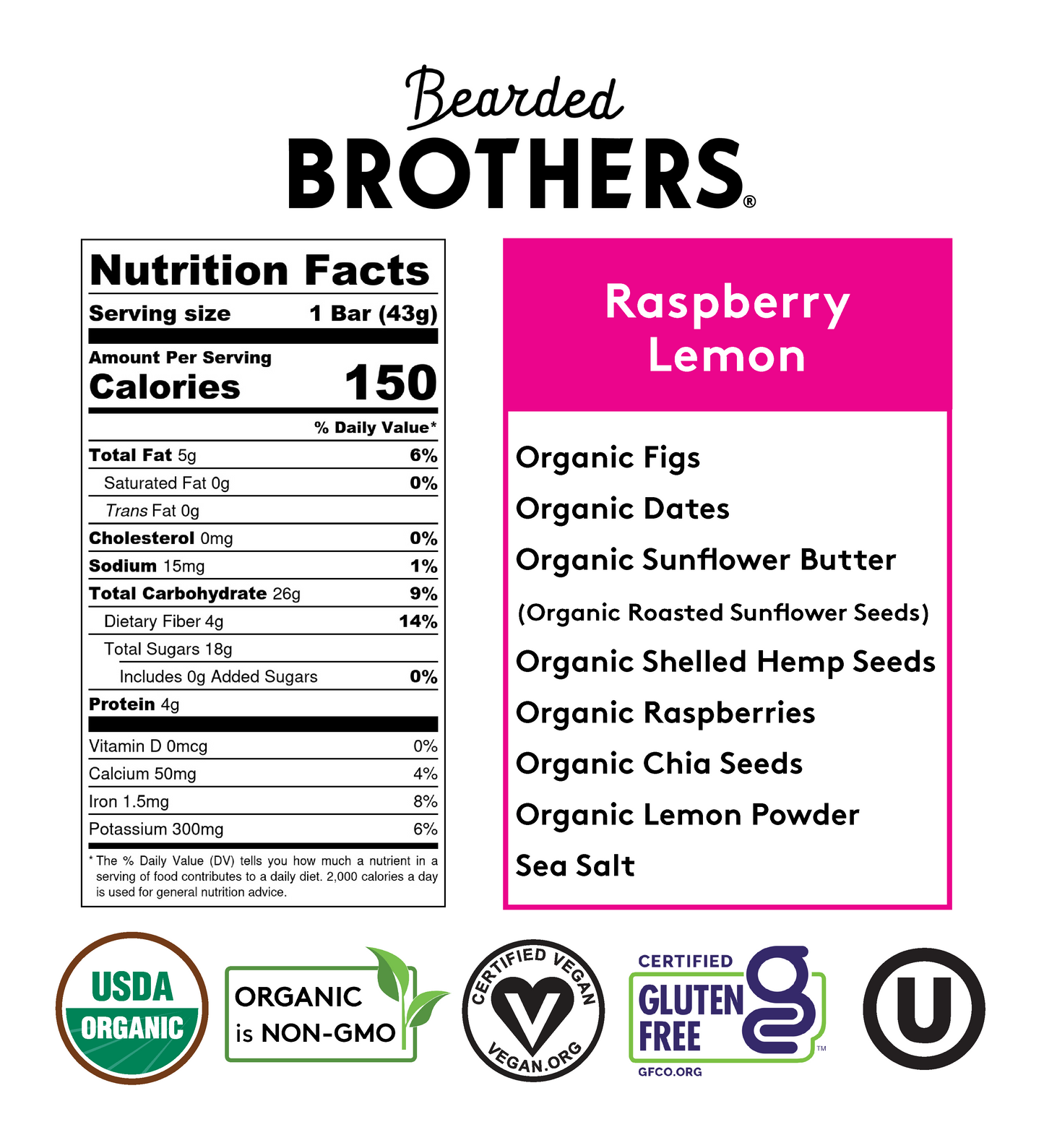 Bearded Brothers Energy Bars | 12 bars