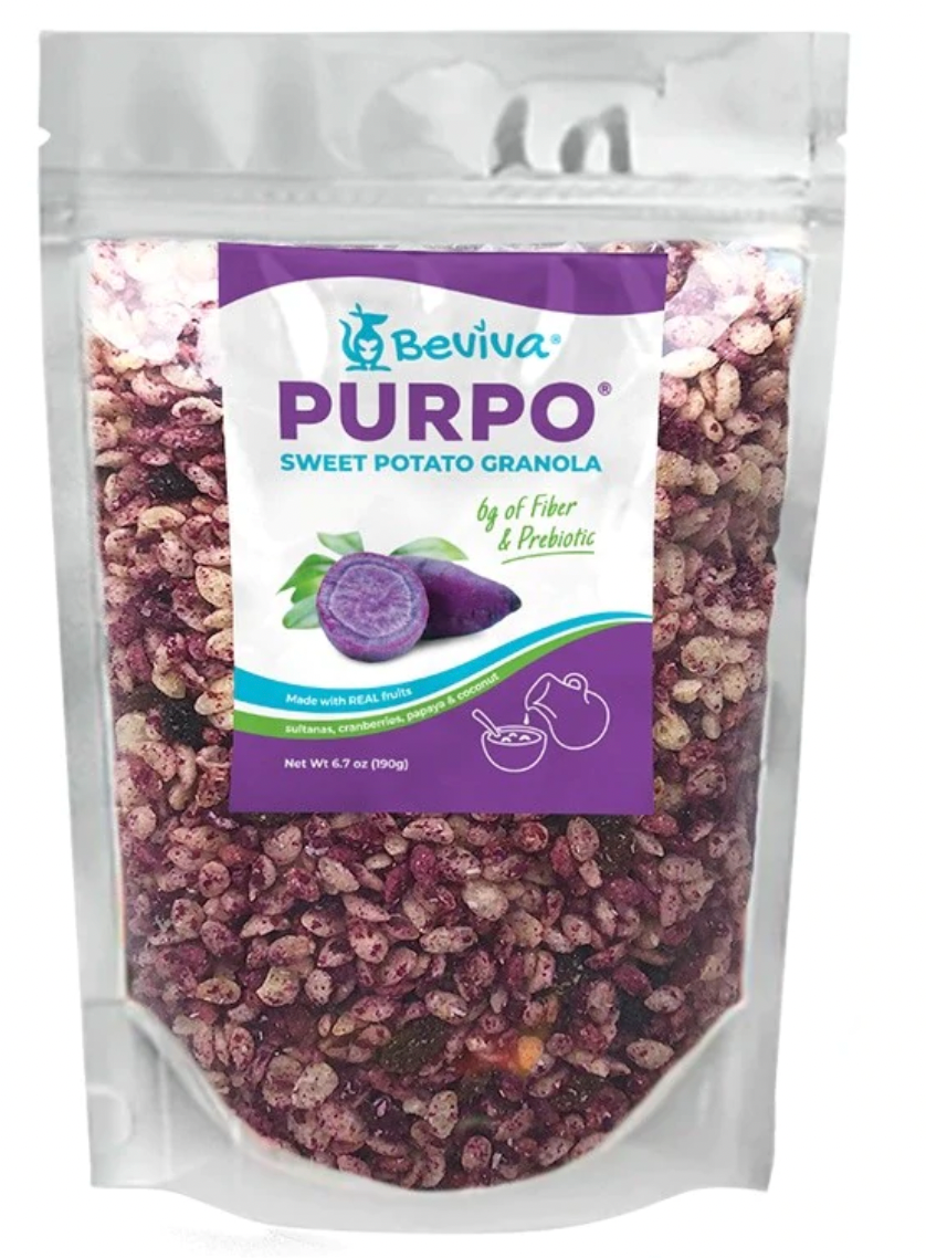 PURPO Sweet Potato Granola Family Size Bag 6.7 oz | 2 Pack
