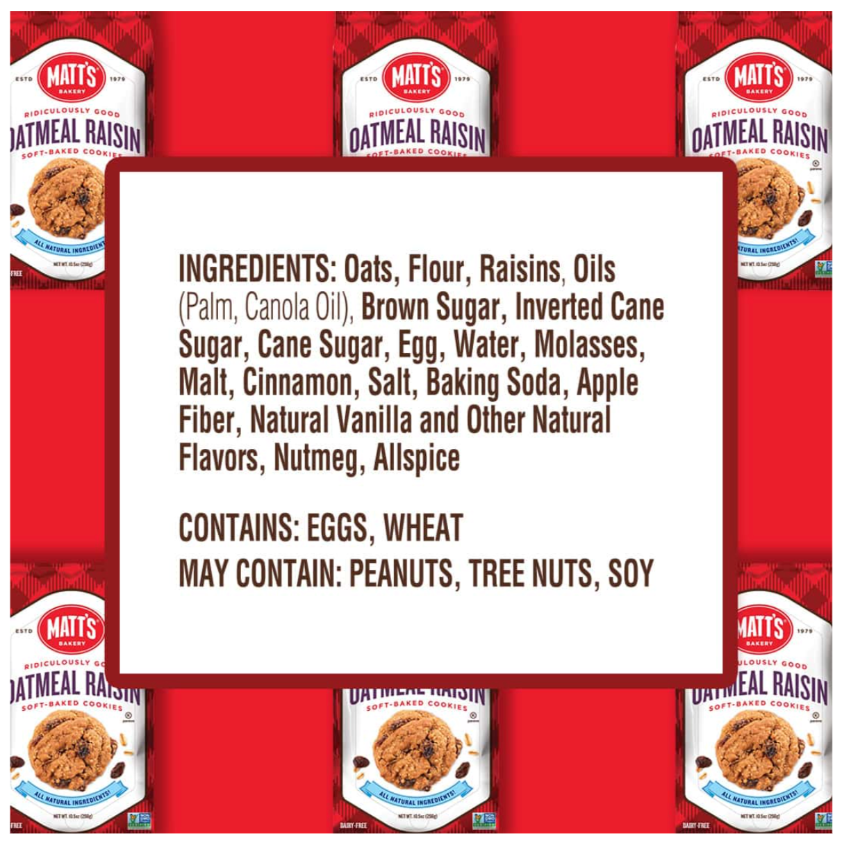 Matts Soft-Baked Cookies | 6 pack