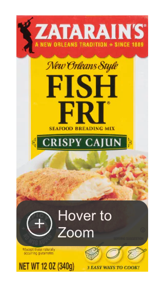 Zatarains Breading Fish Fry Crispy Cajun