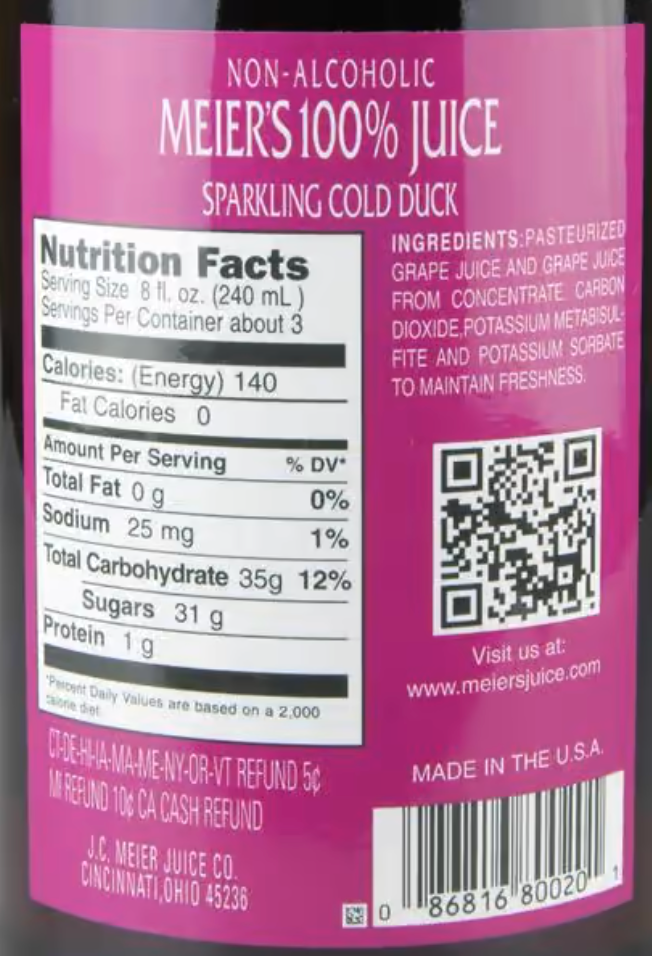 Meiers Sparkling Beverage | 12 pack