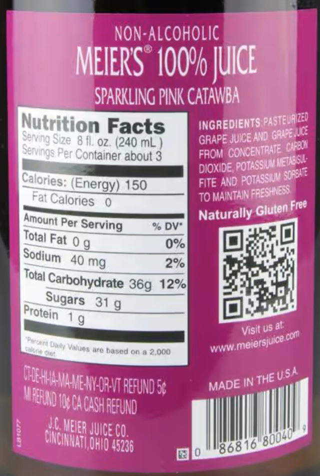 Meiers Sparkling Beverage | 12 pack