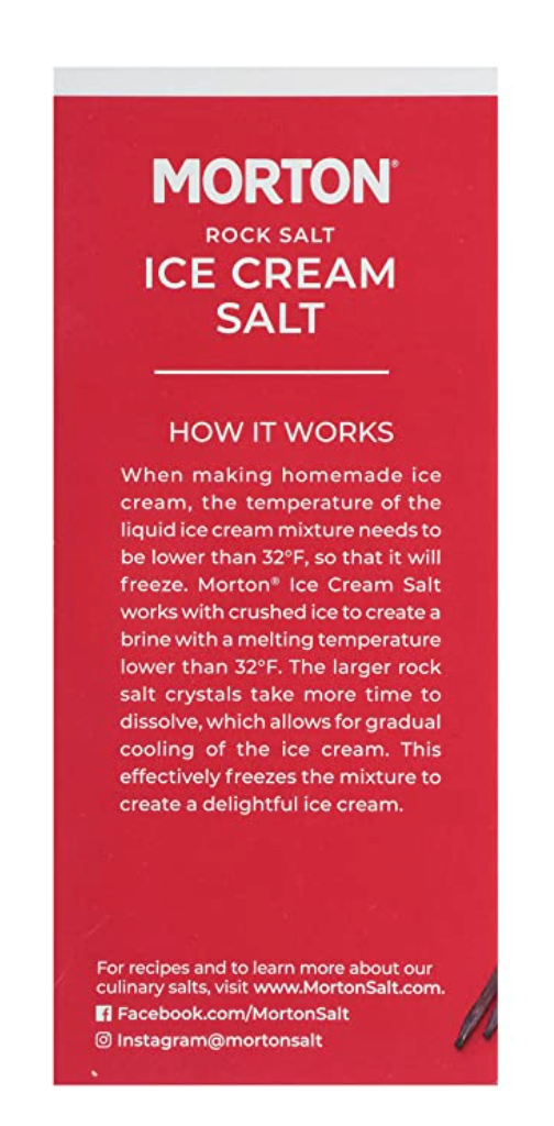 Morton Rock Salt Ice Cream Salt | 8 pack