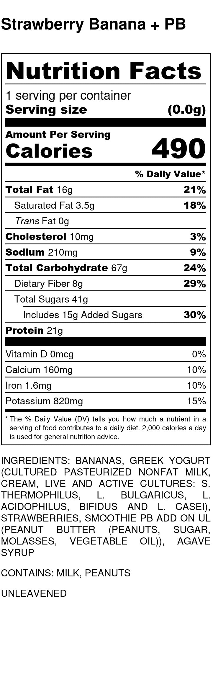 Strawberry Banana Smoothie