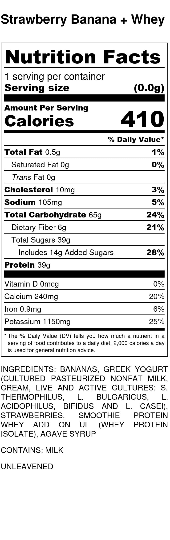 Strawberry Banana Smoothie