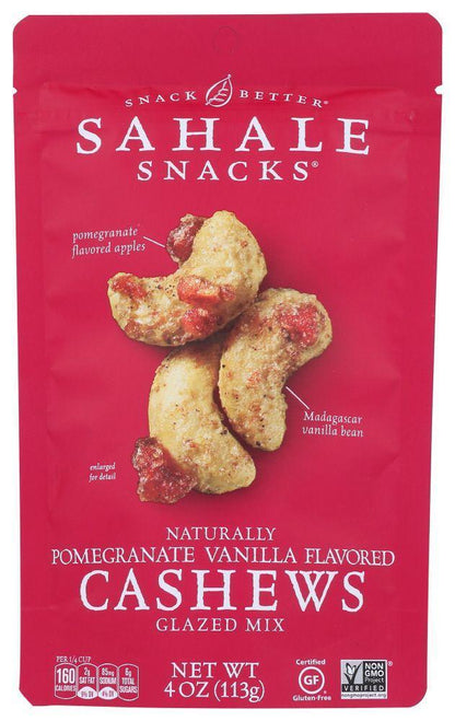 Sahale Snacks Pomegranate Vanilla Flavored Glazed Cashews Mix