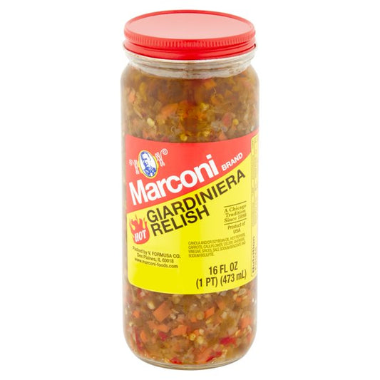 Marconi Hot Giardiniera Relish | 6 pack