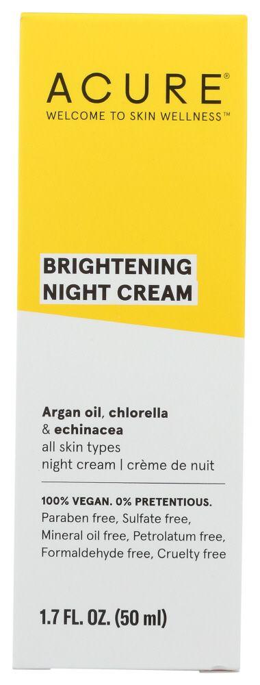 Acure Cream Night Brightening