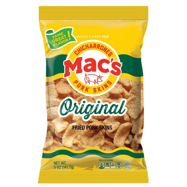 Mac's Chicharrones Pork Skins | 12 pack