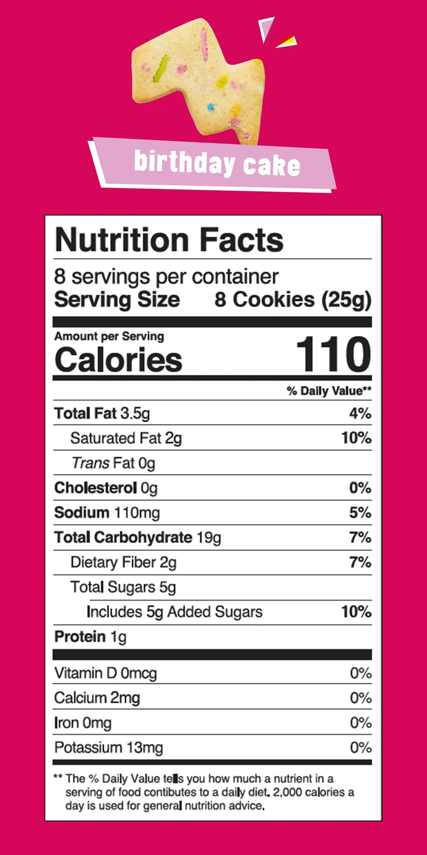 MaverickS Birthday Cake Cookies | 8 pack