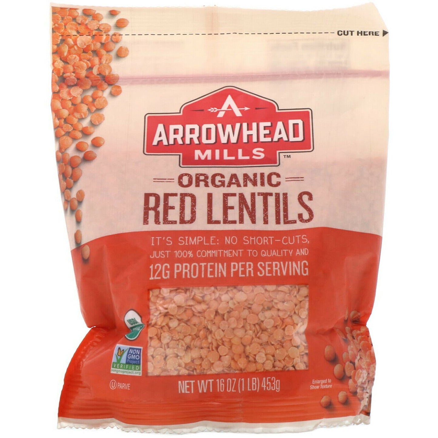 Organic Red Lentils |  Single Unit