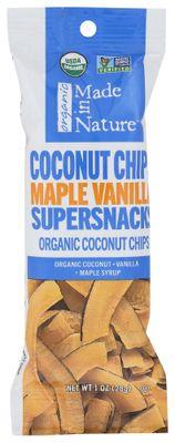 Made in Nature Maple Vanilla Organic Coconut Chips | 6 Pack