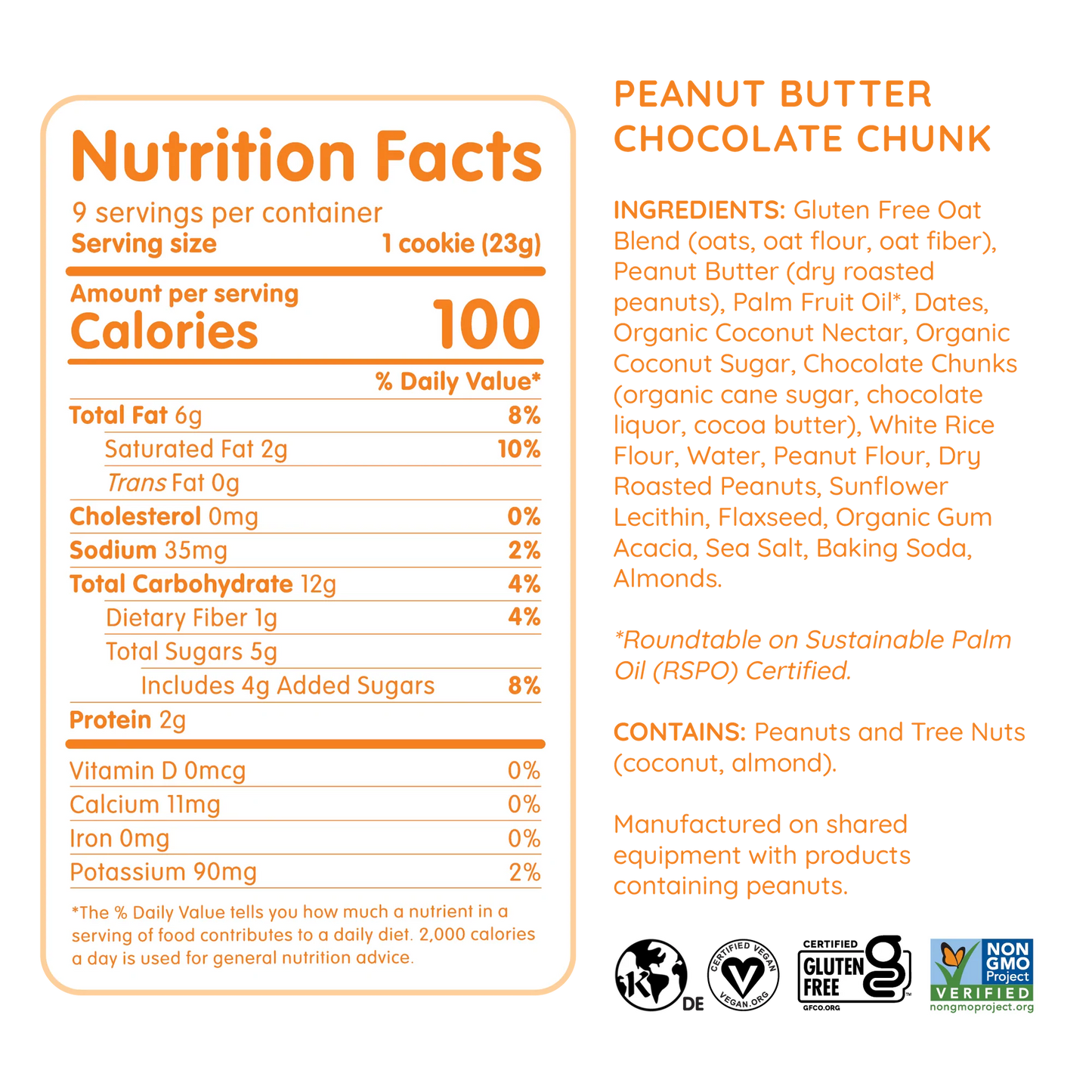 Maxines Heavenly Peanut Butter Chocolate Chunk Cookies | 8 pack