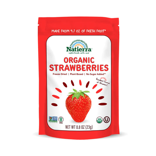 Natierra Organic Freeze Dried Strawberries | 12 pack