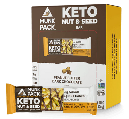 Munk Pack Keto Nut & Seed Bars | 12 pack