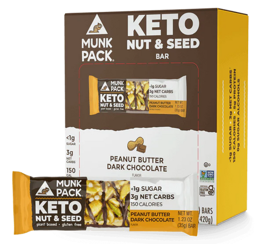 Munk Pack Keto Nut & Seed Bars | 12 pack