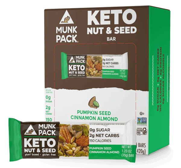 Munk Pack Keto Nut & Seed Bars | 12 pack