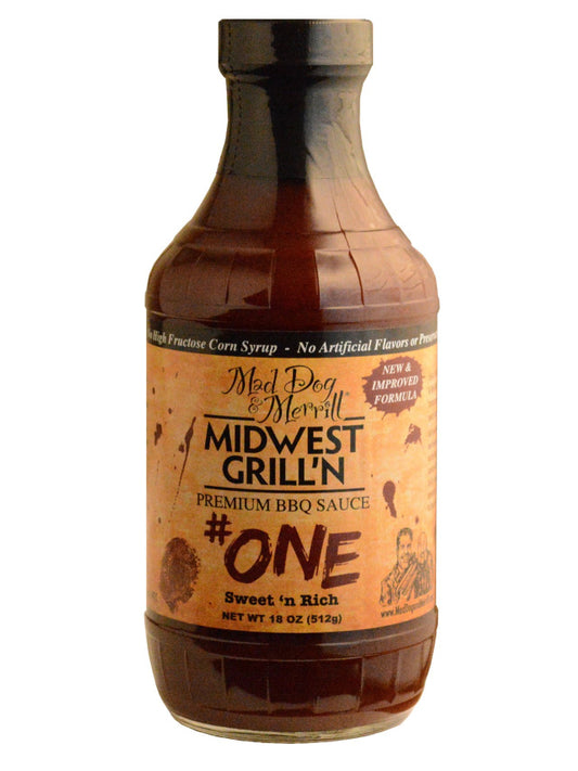 Mad Dog & Merrill # One Premium BBQ Sauce | 12 pack