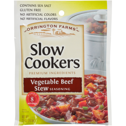 Veggie Beef Stew Slow Cooker Seasoning | 12 Pack